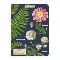 set 3 mini cuadernos cavallini 10 x 14 cm herbarium-9781635447279