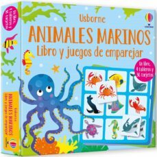 animales marinos. libro y juegos de emparejar-kate nolan-9781474983679