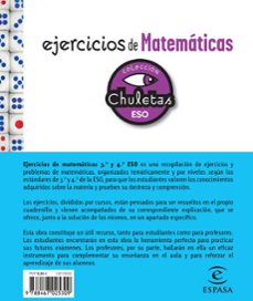 ejercicios de matematicas 3º y 4º eso (chuletas)-juan jose armendariz-9788467025309