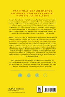 cómo pensar como un filósofo-julian baggini-9788449343919