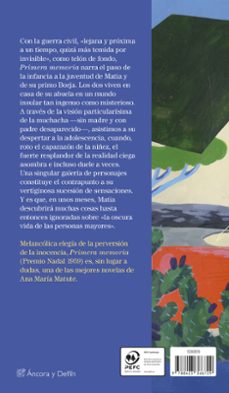 primera memoria-ana maria matute-9788423366729