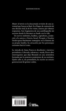 matar el nervio-anna pazos-9788439741749