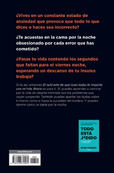 el sutil arte de que (casi todo) te importe una mierda. diario-mark manson-9788418870569