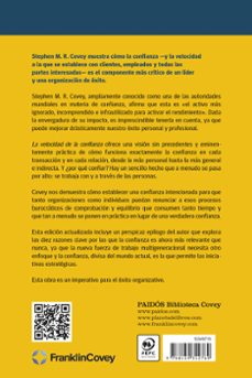 la velocidad de la confianza-sthephen m. r. covey-9788449342769