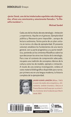 Imagen Secuandaria de Imitación y experiencia (Tetralogía de la ejemplaridad). Abrir galería completa.