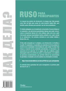 Imagen Secuandaria de RUSO PARA PRINCIPIANTES (A1.1). Abrir galería completa.