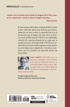 el testigo oidor; las voces de marrakech (obra completa vi)-elias canetti-9788497937979