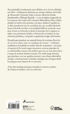 ejercicios de memoria-andrea camilleri-9788418107399