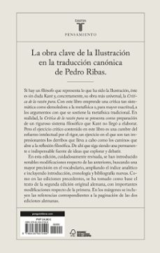 critica de la razon pura-immanuel kant-9788430607099