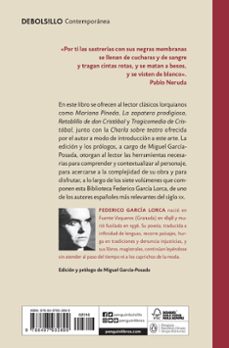 teatro completo (t. i): mariana pineda; tragicomedia de don crist obal; retablillo de don cristobal; la zapatera prodigiosa; charla sobre teatro-federico garcia lorca-9788497932899