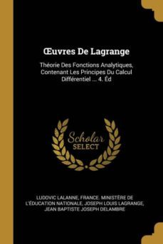 uvres de lagrange-9780274220809