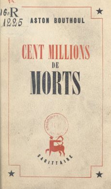 cent millions de morts (ebook)-gaston bouthoul-9782706292309