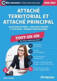 attache territorial et attache principal - tout-en-un - categorie a -?concours 2026-2027 (ebook)-9782759058709