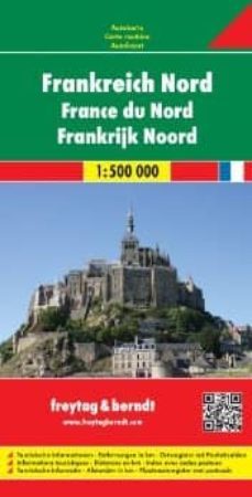 francia norte, mapa de carreteras (1:500000) (freytag & berndt)-9783707905809