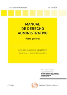 manual de derecho administrativo-luis cosculluela montaner-9788411255509