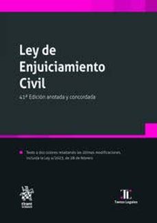 ley de enjuiciamiento civil (41ª ed.)-mª pia calderon cuadrado-9788411692809