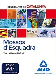 mossos d`esquadra. test del temari oficial-9788414208809