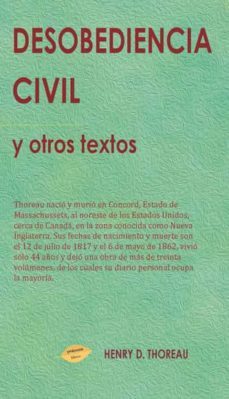 desobediencia civil y otros textos-henry david thoreau-9788417168209