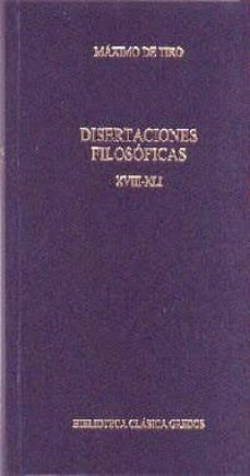 disertaciones filosoficas xvii-xli-9788424927509