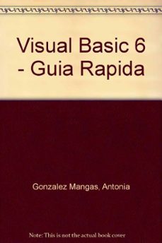 visual basic 6-antonia gonzalez mangas-9788428326209