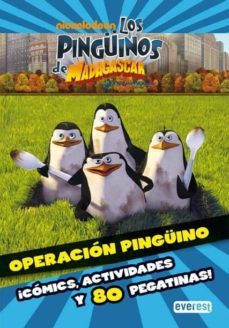 pingüinos de madagascar: operacion pingüino (libro de actividades con pegatinas)-9788444165509