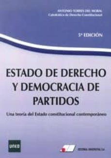 estado de derecho y democracia de partidos 5ª ed.-9788479914509