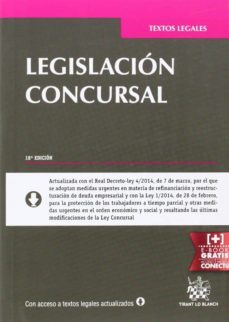 legislacion concursal 18ª ed.-9788490539309