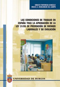 las condiciones de trabajo en españa tras la aprobacion de la ley 31/95 de prevencion de riesgos laborales y su evolucion-9788496394209