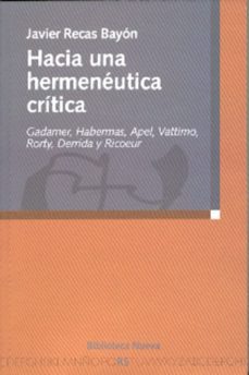hacia una hermeneutica critica-9788497425209