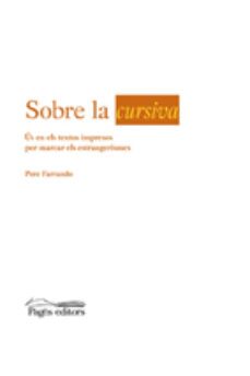 sobre la cursiva-pere ferrando i romeu-9788497797009