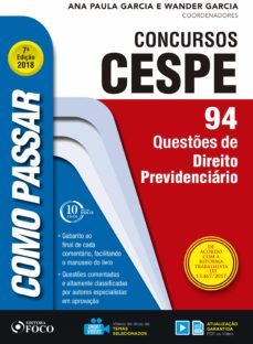 como passar em concursos cespe: direito previdenciario (ebook)-9788582422809