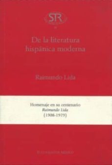 de la literatura hispanica moderna-raimundo lida-9789681213909