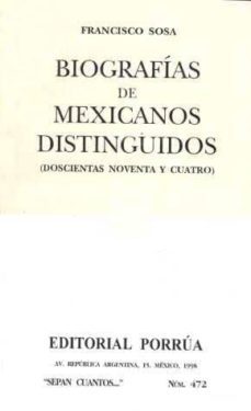 biografias de mexicanos distinguidos-francisco sosa-9789684520509