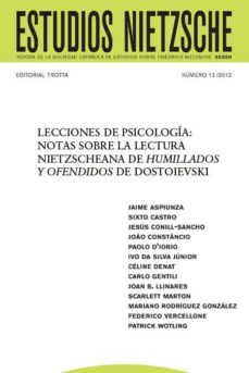 lecciones de psicologia: notas sobre la lectura nietzscheana de humillados y ofendidos de dostoievski (ebook)-joan b. llinares-cdlen12786609