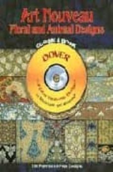 art nouveau floral animal designs (incluye cd-rom)-9780486996219