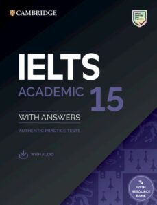 ielts 15 academic student's book with answers with audio with resource bank-9781108781619