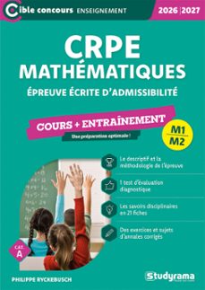 crpe mathematiques : epreuve ecrite d'admissibilite - cours + entrainement - edition 2026-2027 (ebook)-9782759058419