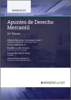 apuntes de derecho mercantil (26ª ed.)-alberto bercovitz rodriguez cano-9788410852419