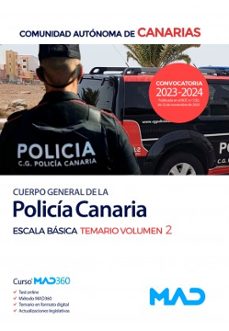cuerpo de la policia canaria escala basica: temario (vol. 2)-9788414277119