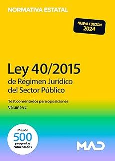 ley 40/2015, de 1 de octubre, de regimen juridico del sector publico.-9788414280119