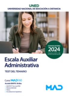 escala auxiliar administrativa de la universidad nacional de educación a distancia (uned). test-9788414290019