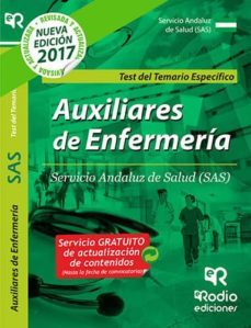 auxiliares de enfermeria del sas: test del temario especifico-9788416963119