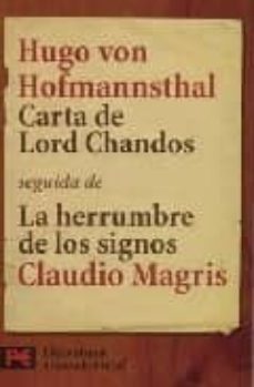 carta de lord chandos seguida de la herrumbre de los signos-9788420665719
