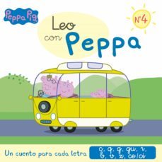 leo con peppa 4-un cuento para cada letra: c, q, g, gu, r, b, v, z, ce-ci-9788437200019