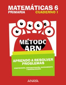 matematicas 6 metodo abn aprendo a resolver problemas 1 6º educac ion primaria 3er ciclo mec castellano-9788469843819