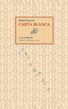 carta blanca-rafael saravia-9788483592519