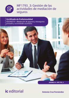 gestion de las actividades de mediacion de seguros. adgn0210 (ebook)-antonia cruz fernandez-9788491986119