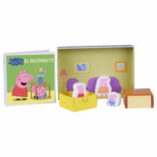 peppa pig el escondite (set de juego con libro y figuras de madera)-9788794216319