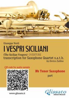 bb tenor sax part of "i vespri siciliani" for saxophone quartet (ebook)-9791221380019