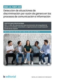 ssc_a_1401_02. deteccion de situaciones de discriminacion por razon de genero en los procesos de comunicacion e informacion (ebook)-noelia camacho diéguez-9791370271626